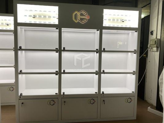 T4 LED Jewelry Shop Furniture 500*500mm Display Case Counter