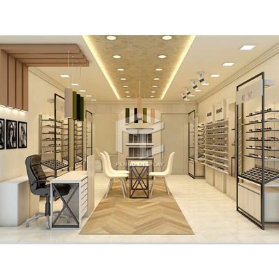 Hierarchy Optical Shop Display Cabinets Racks Display 10mm Thick Tempered Glass Loaded