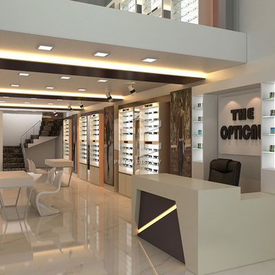 Monomer Design Optical Shop Display Cabinets 10mm Tempered Glass