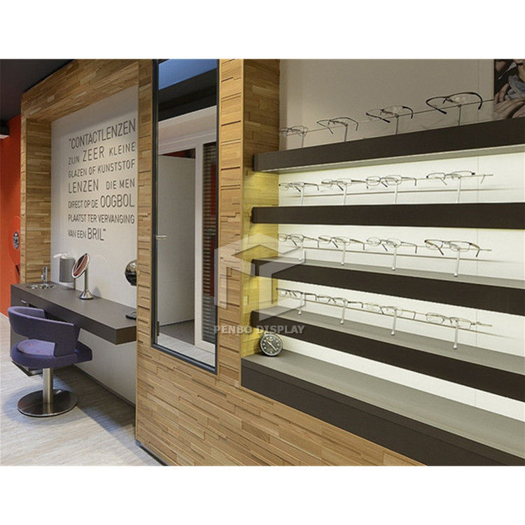 EPE Foam Eyewear Optical Shop Display Cabinets 16mm MDF Free Standing Rack